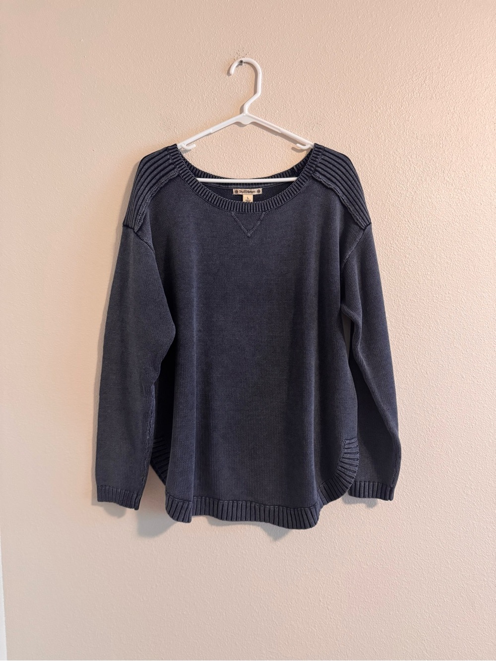 Ruff Hewn Washed Charcoal Crewneck Sweater